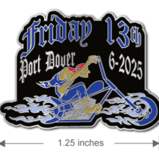 June Rider Pin
