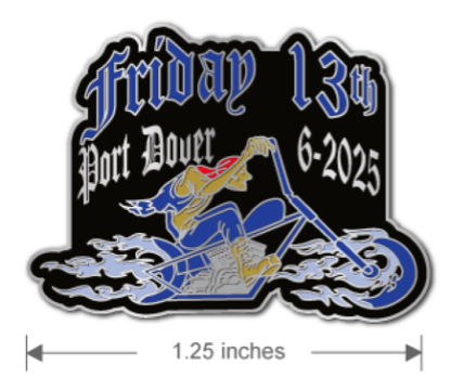 June Rider Pin