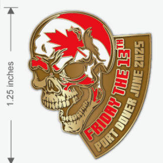 June Skull Pin