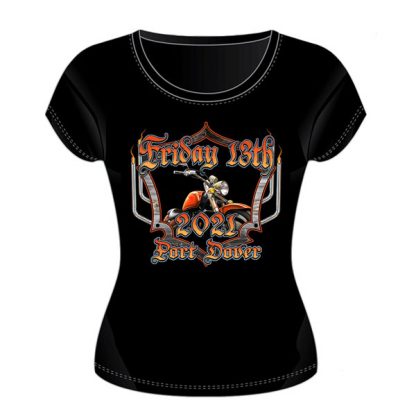 2021 Friday 13th Ladies Tshirt Lighthouse Front