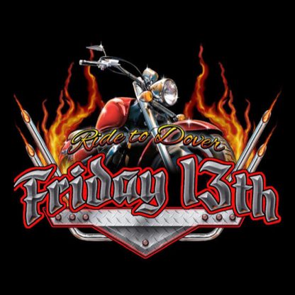 2021 Destination 13 Friday 13th Tshirt Fire Skulls Front