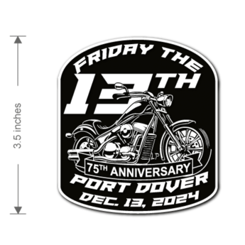 Dec 2024 75th Anniversary Patch - On The Fringe - Friday the 13th
