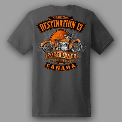 mens-oct-2023-friday-13th-Traditional-Ride-tshirt-charcoal-back