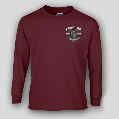 wrench-ride-friday-13th-mens-longsleeve-burgundy-front